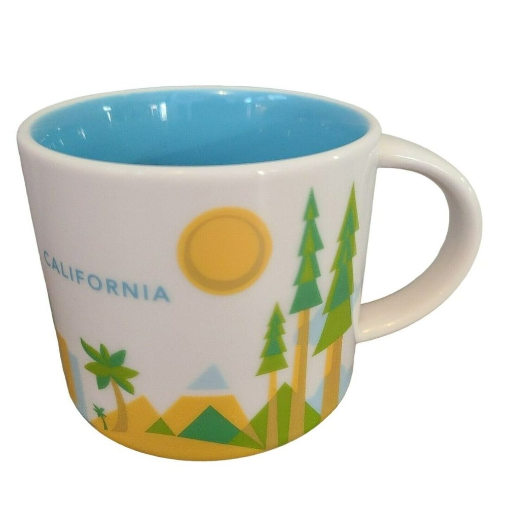 EUC Starbucks 2015 California Coffee Tea 12 oz. Mug "You Are Here" Collection